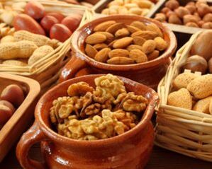 Nuts are prohibited for gastritis